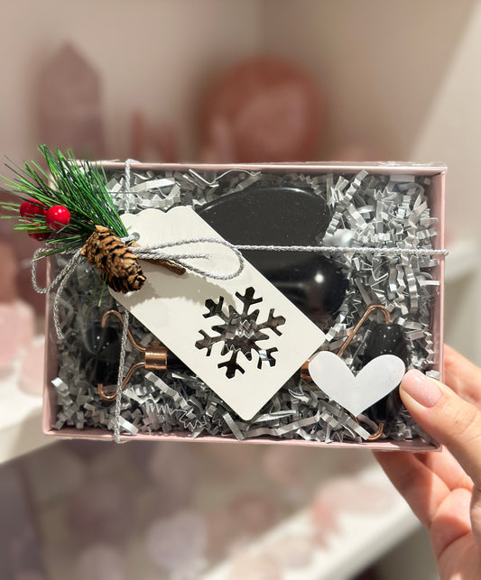 Black Obsidian Gua Sha & Face Roller Gift Set