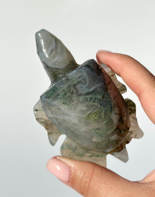 Moss Agate Turtle