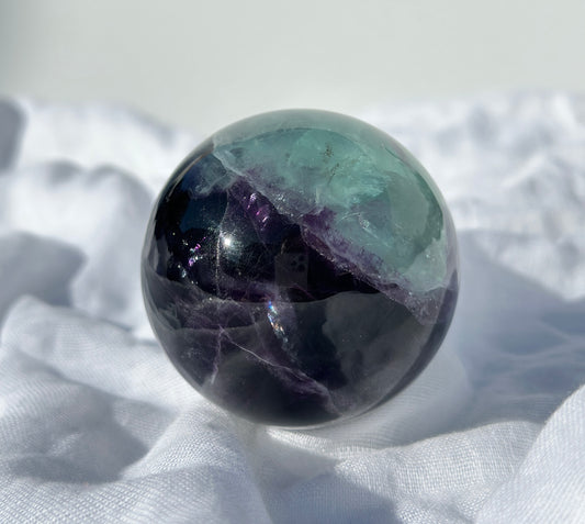 Watermelon Fluorite Sphere