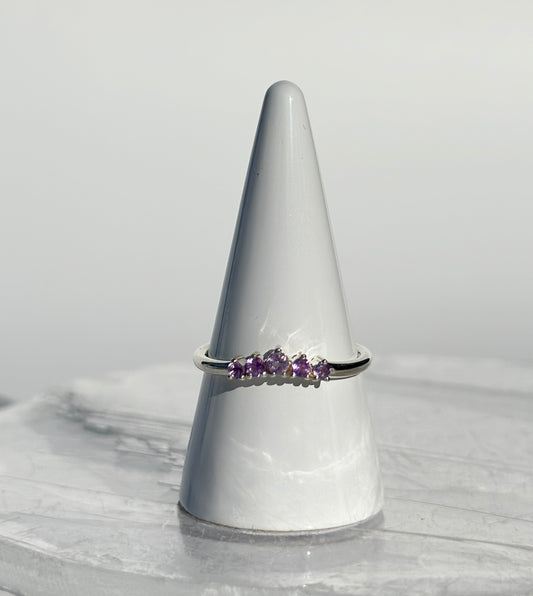 Amethyst Princess Ring - Various Sizes