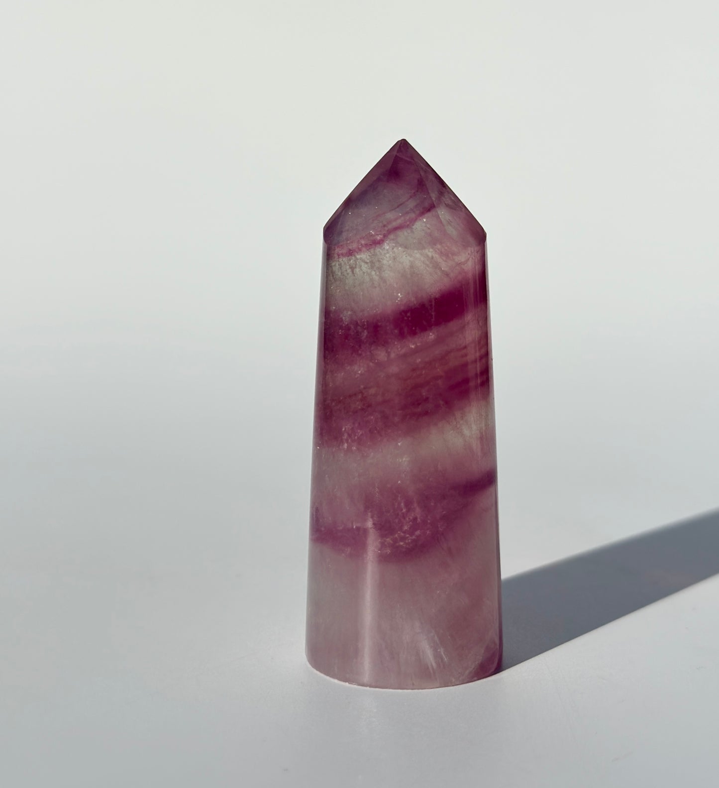 Magenta Fluorite Point