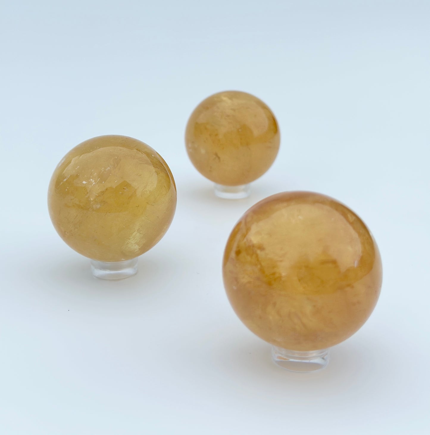 Honey Calcite Sphere