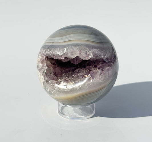 Druzy Amethyst Agate Sphere