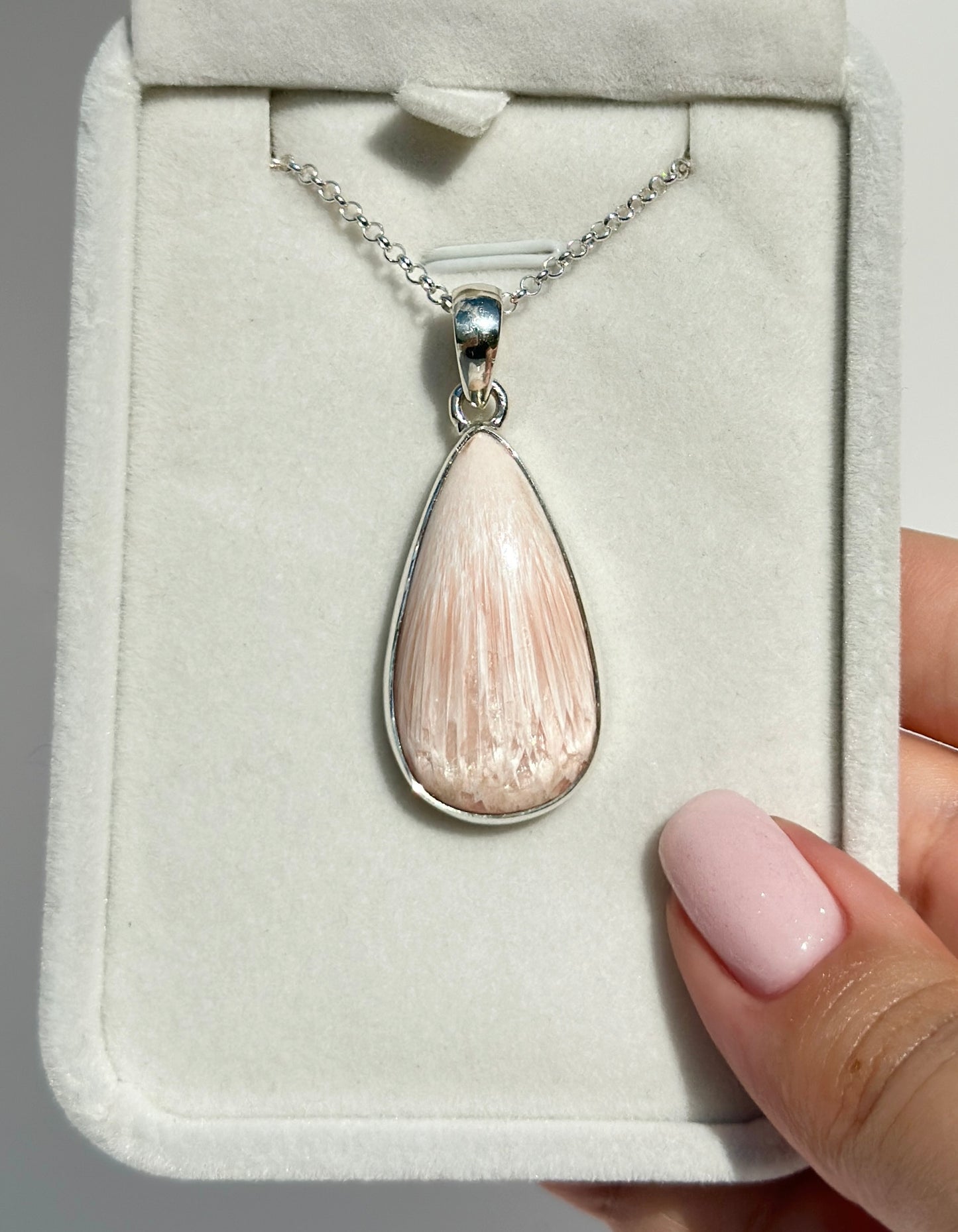 Pink Scolecite Pendant