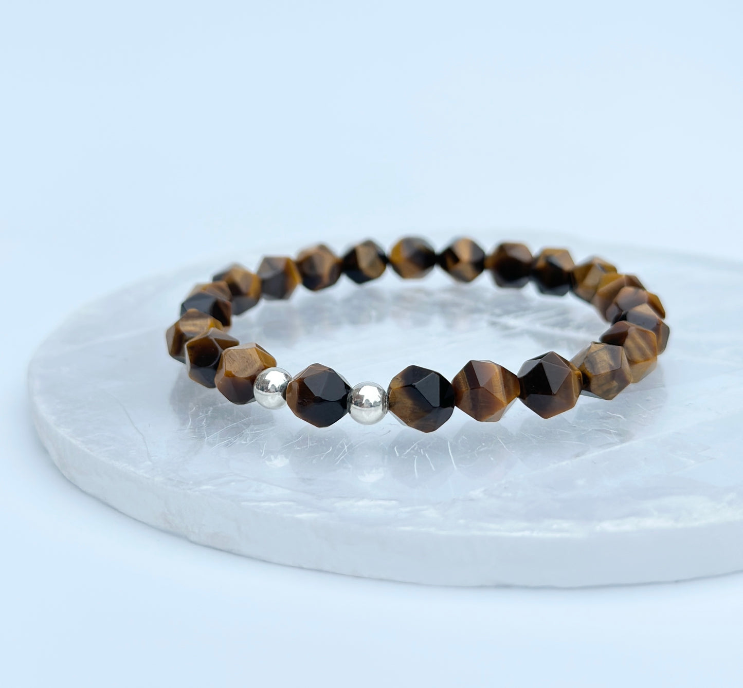 Faceted Tiger Eye Bracelet