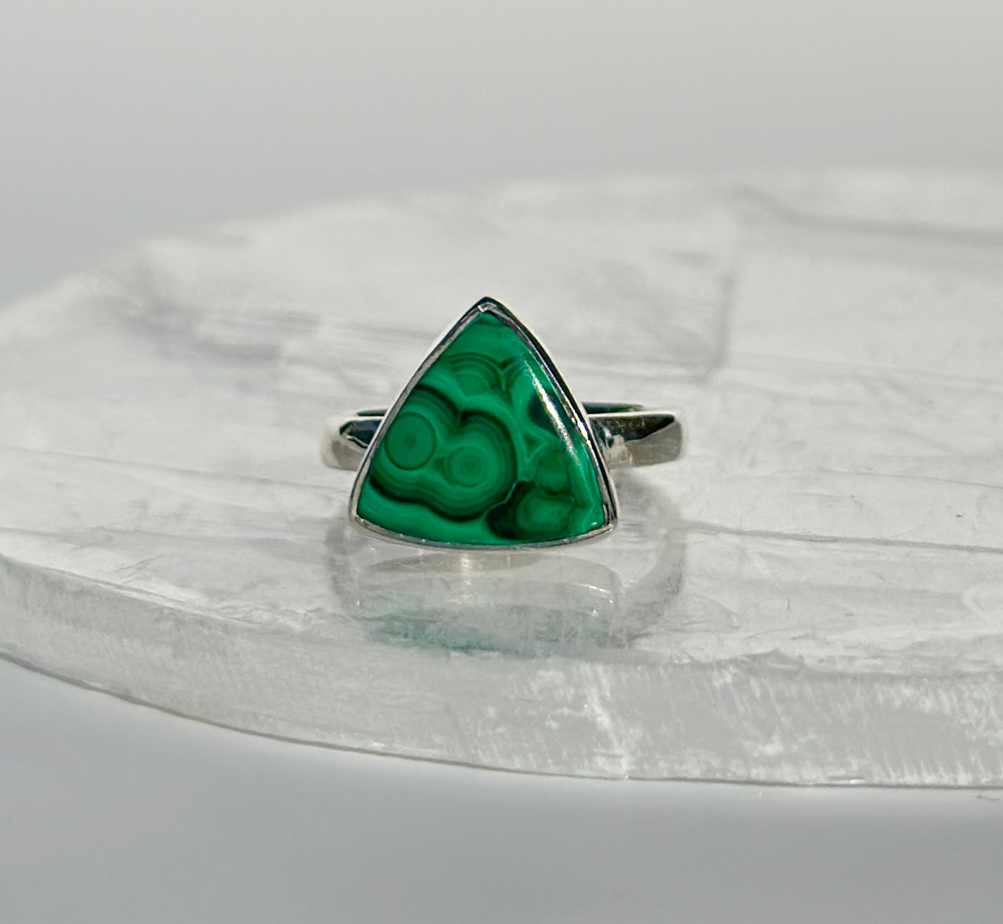 Malachite Ring - Size Q