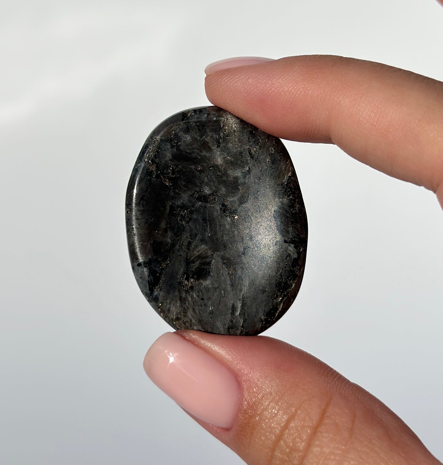 Larvikite Worry Stone