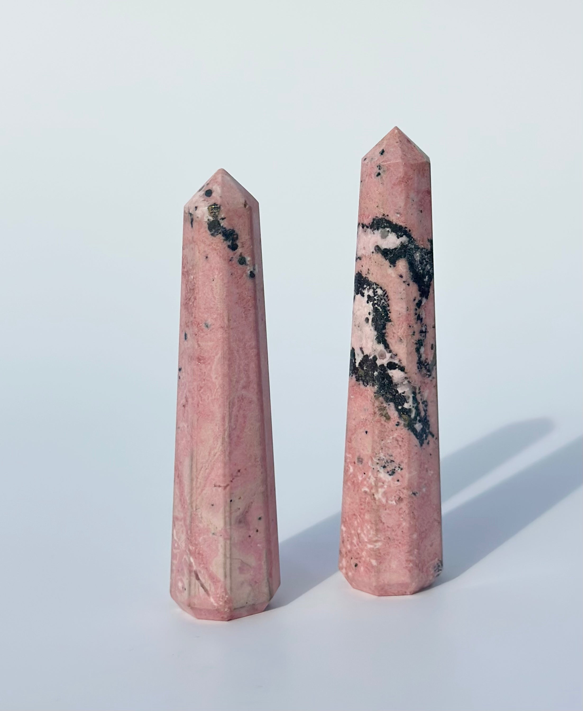 Peruvian Rhodonite Point – Coco & Luna