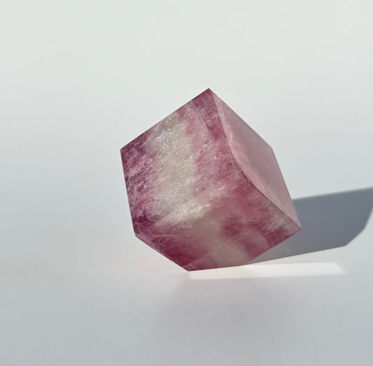 Magenta Fluorite Cube