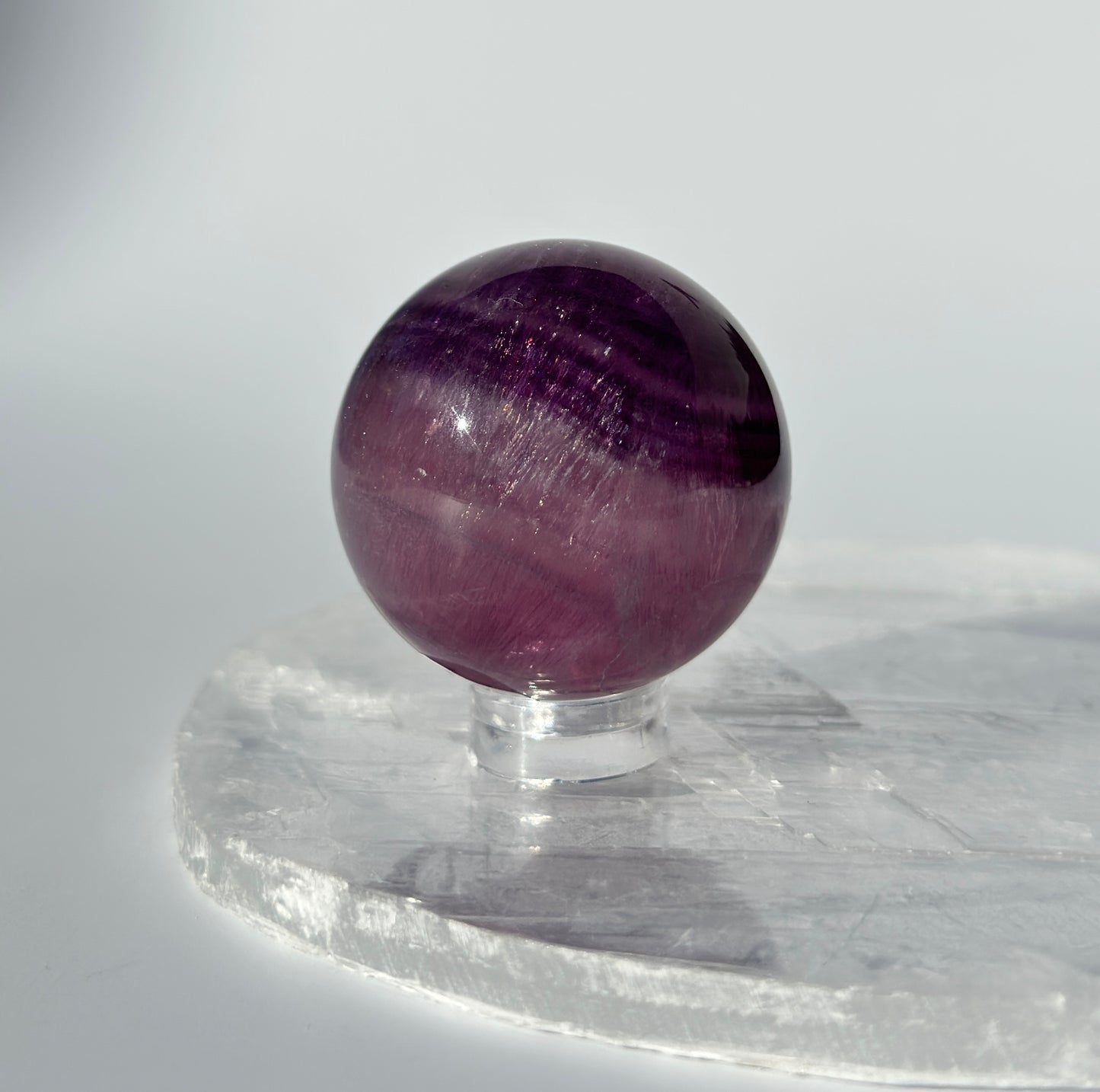 Magenta Fluorite Sphere