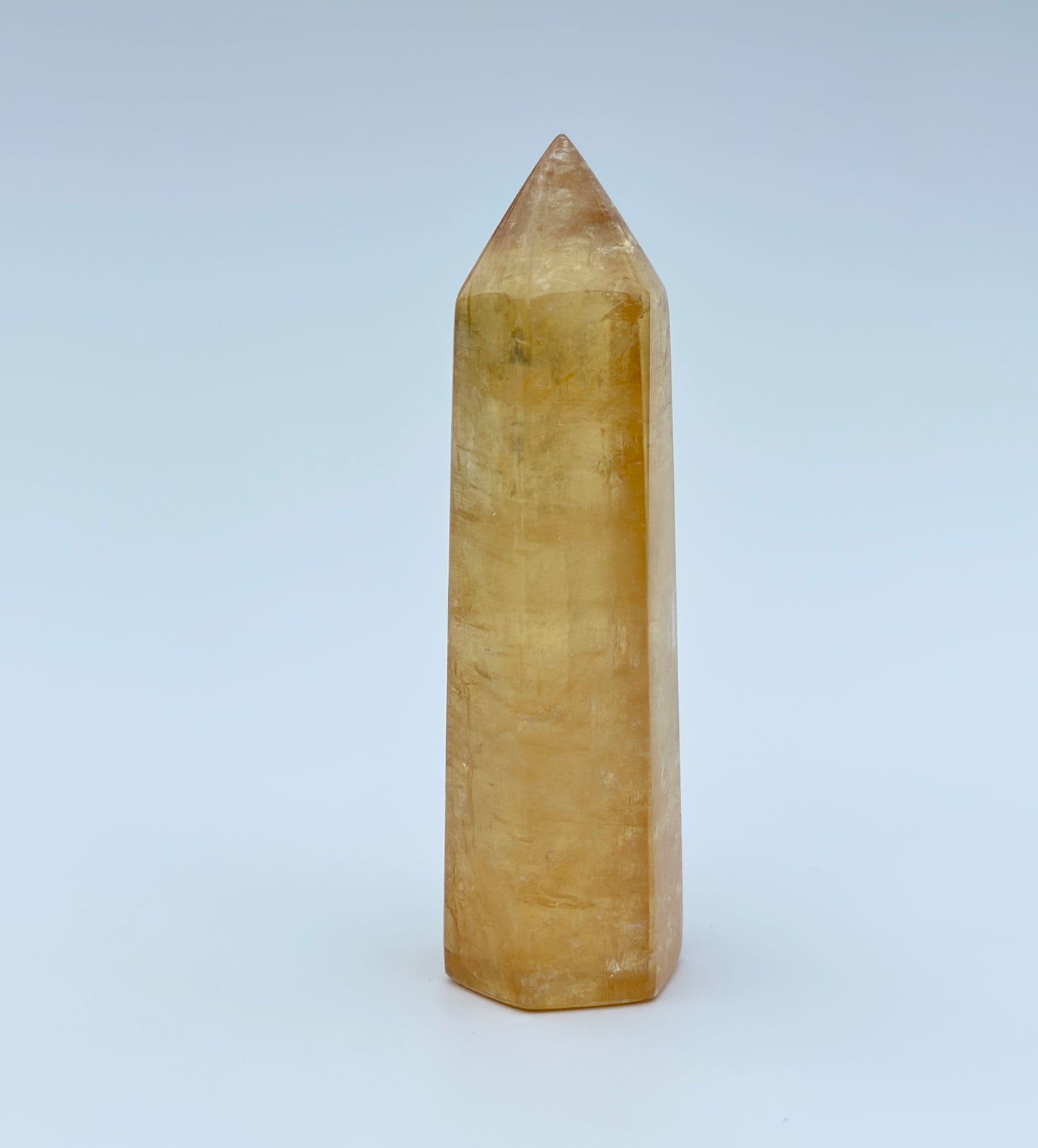 Honey Calcite Point