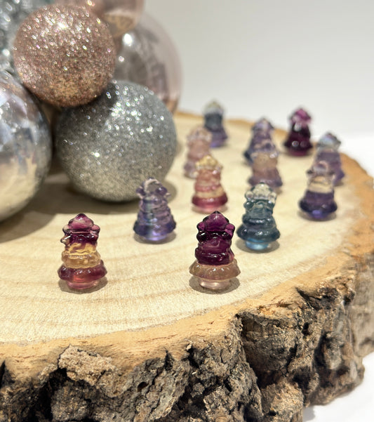 Mini Fluorite Christmas Tree