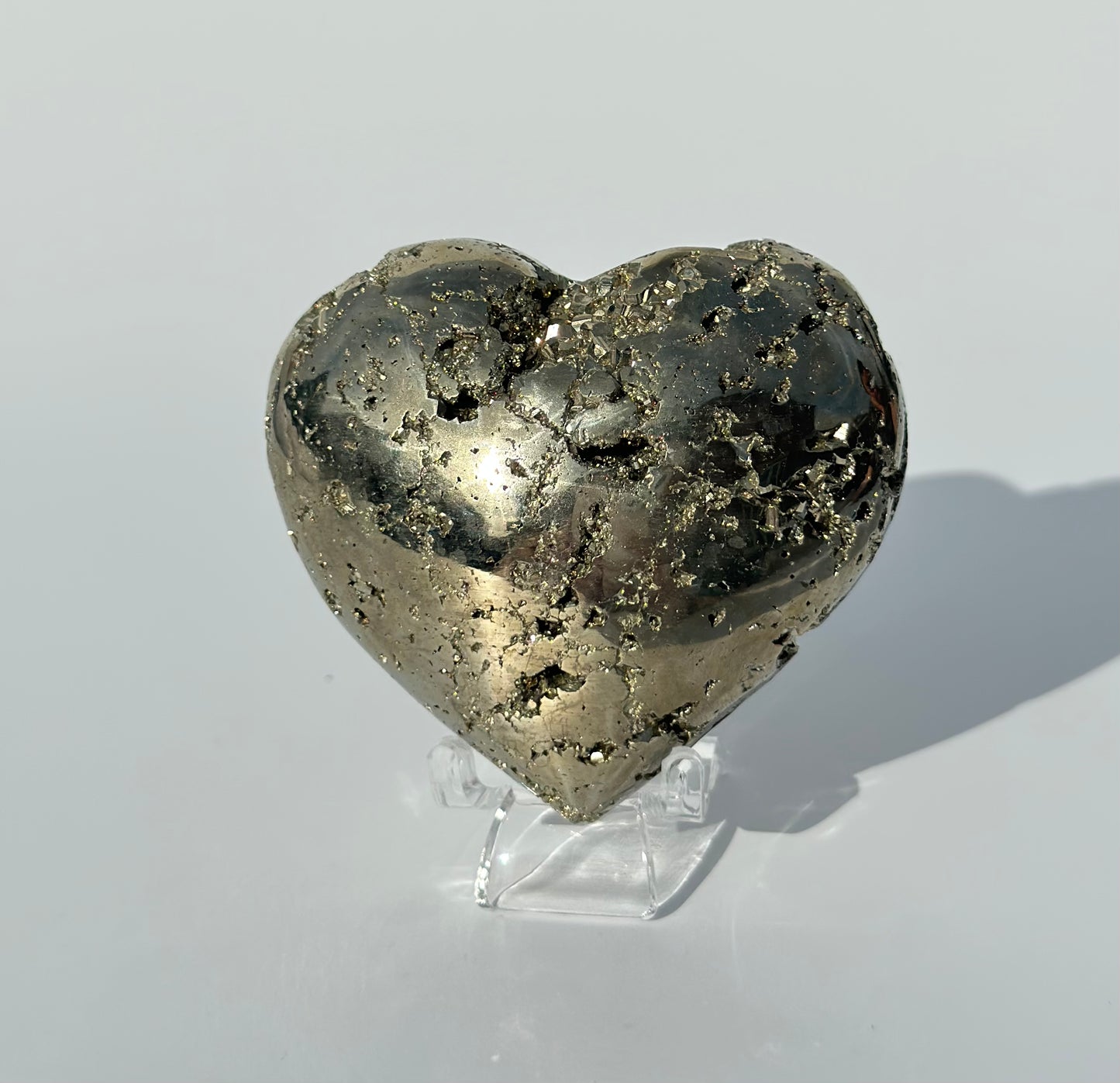 Druzy Pyrite Heart