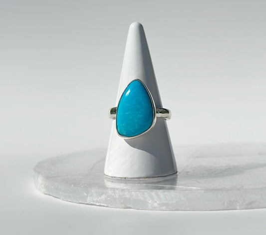 AAA Kingman Turquoise Ring - Size Q