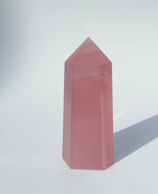 Gemmy Star Rose Quartz Point