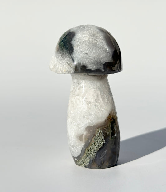 Moss Agate Mushroom