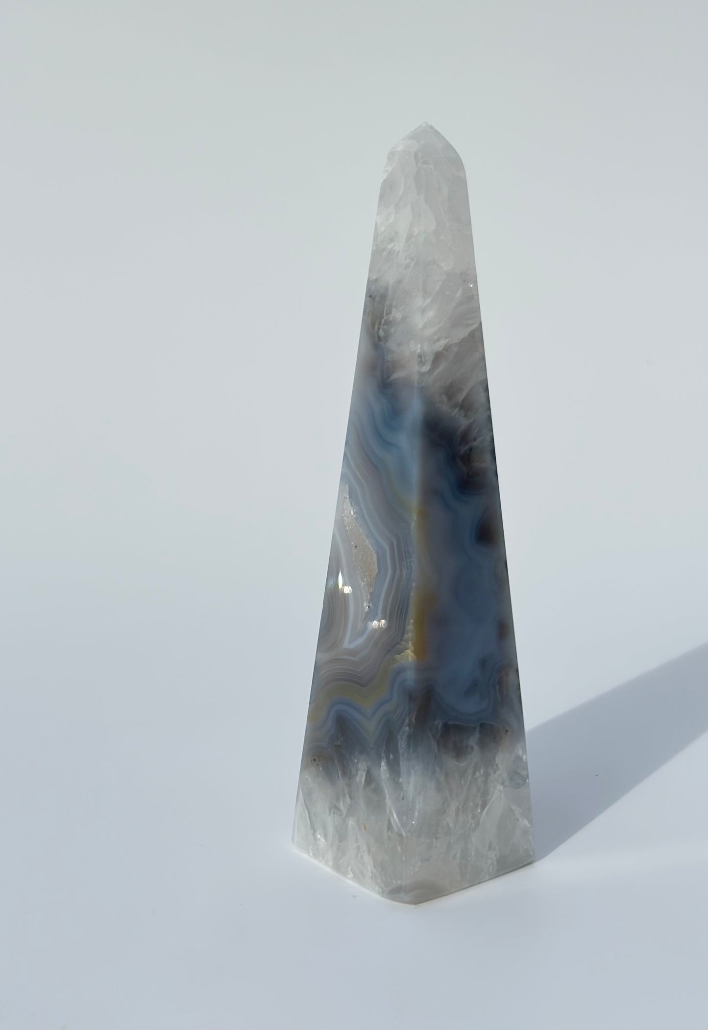 Druzy Agate Obelisk