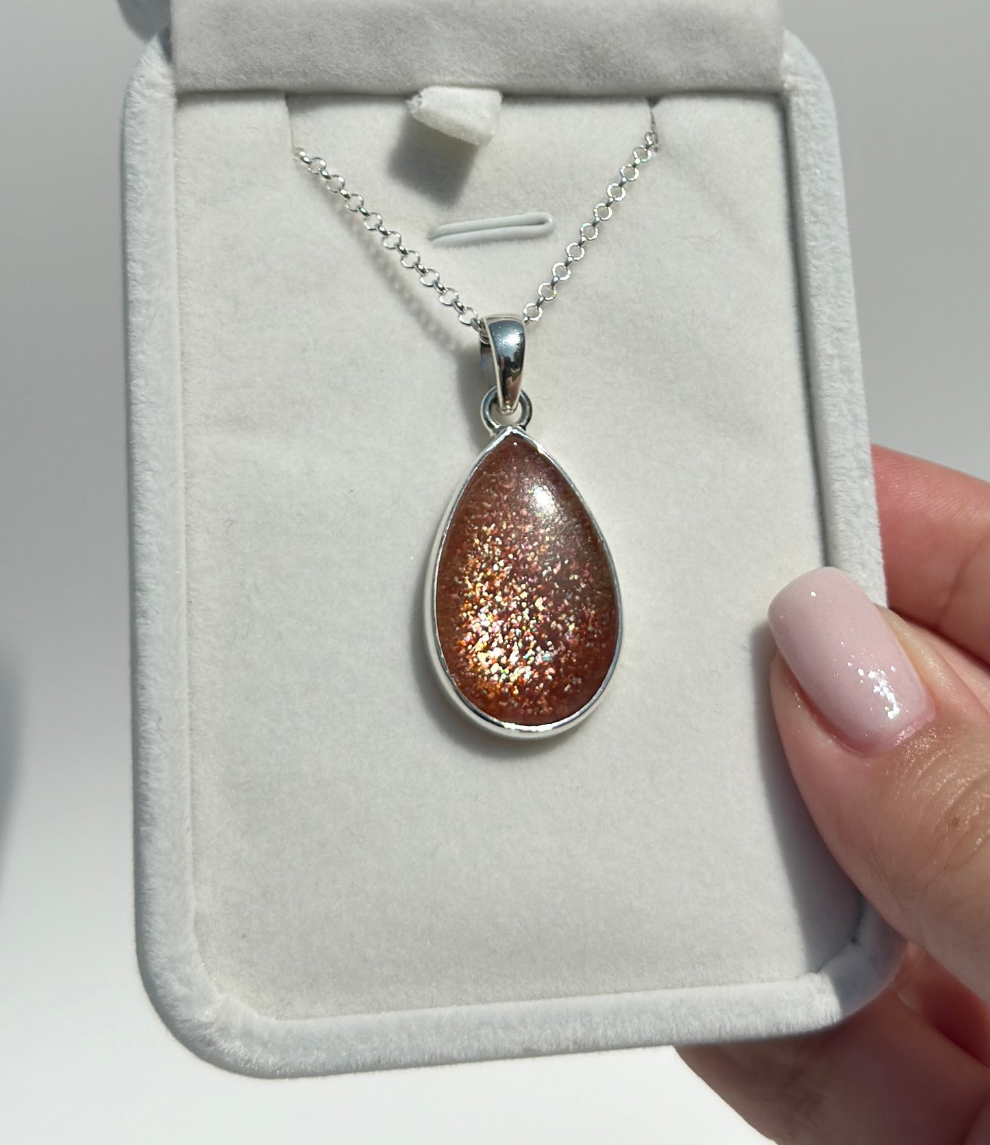 Confetti Sunstone Pendant