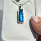 Blue Flash Labradorite Pendant