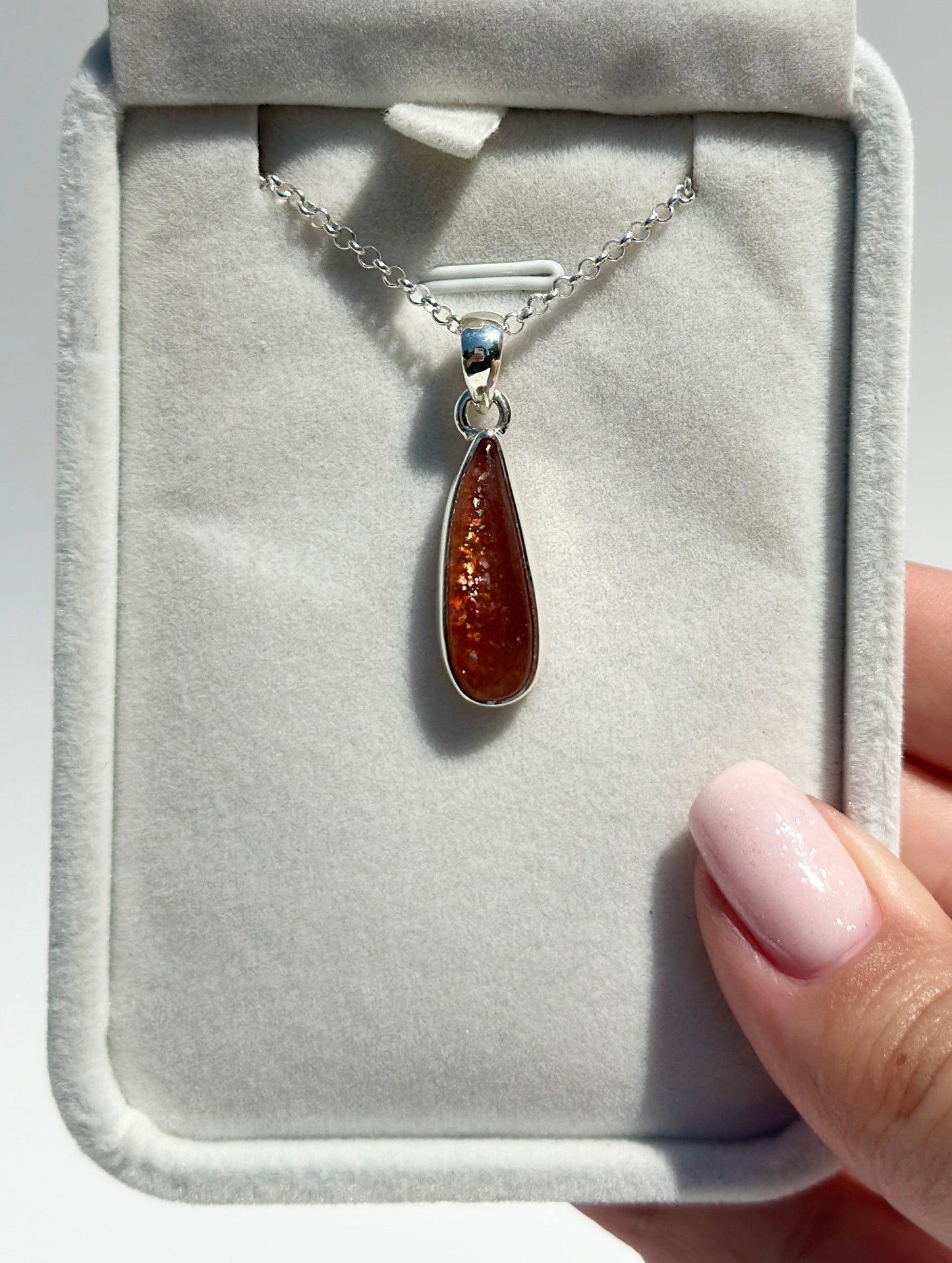 Confetti Sunstone Pendant