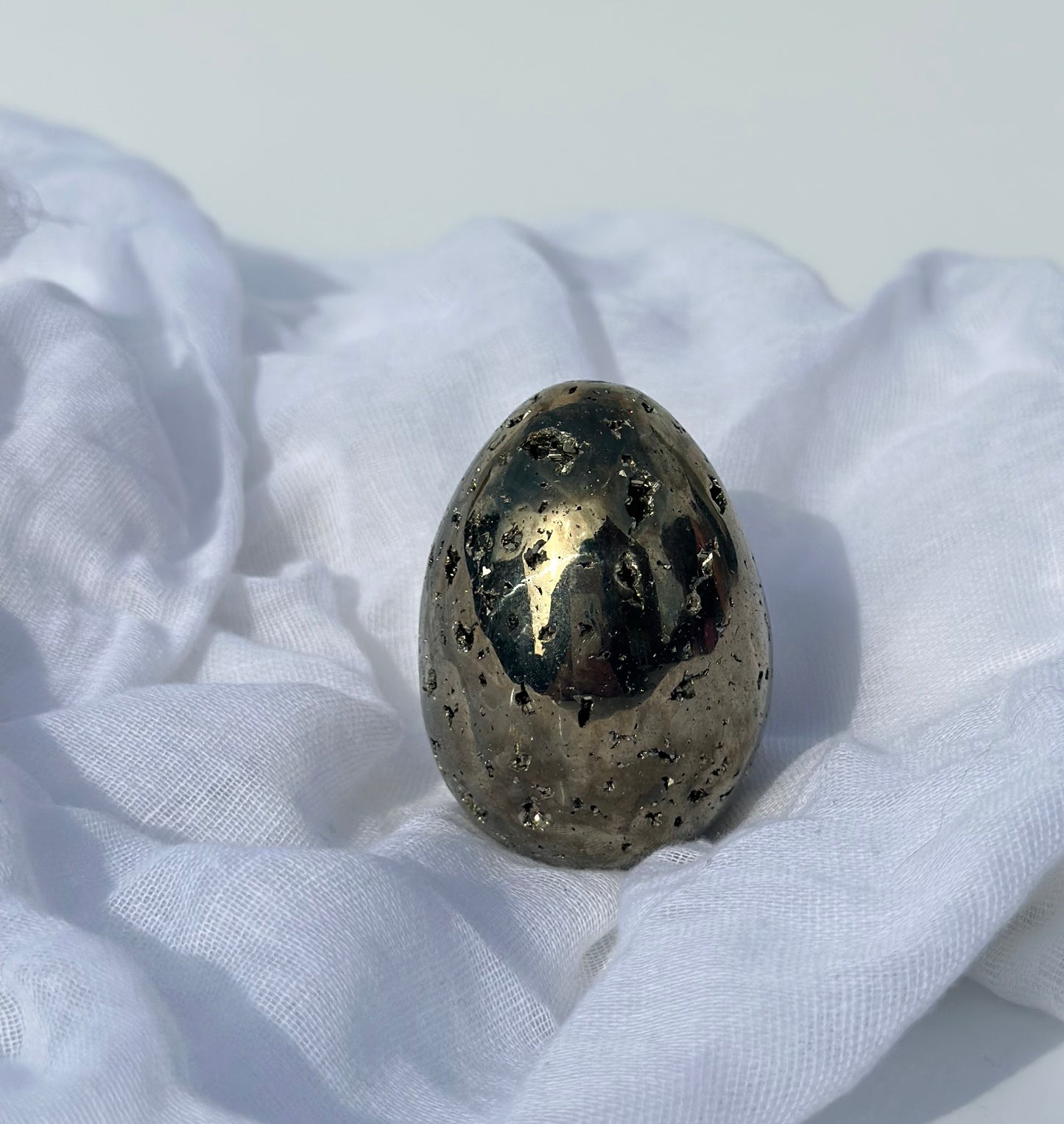 Druzy Pyrite Egg