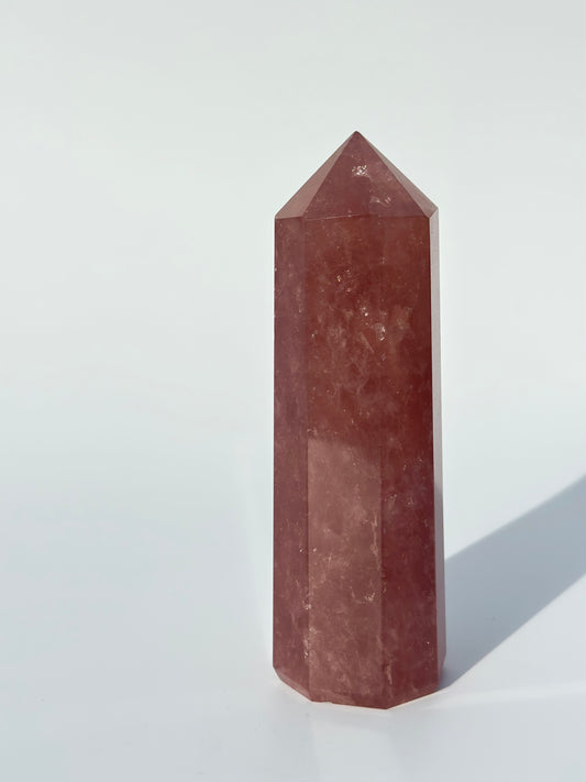 Chunky Strawberry Quartz Point