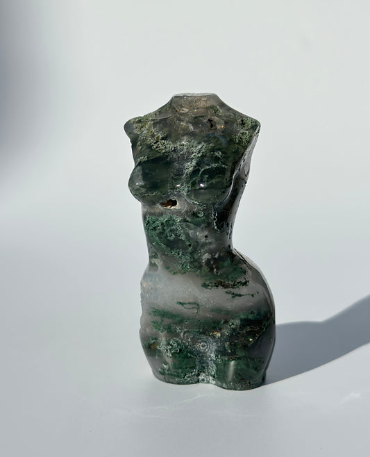 Moss Agate Goddess Body