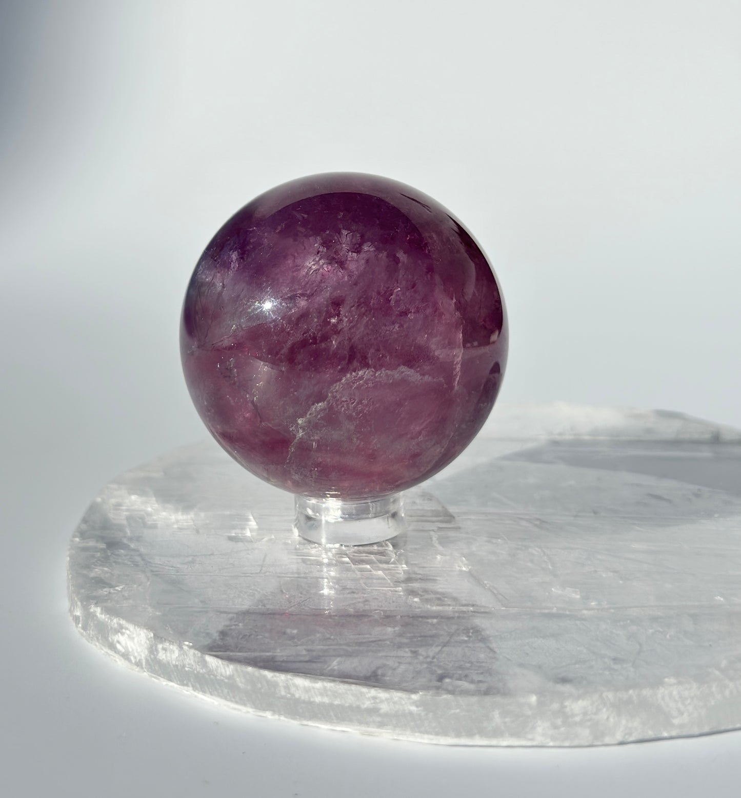 Magenta Fluorite Sphere