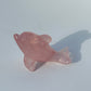 Gemmy Rose Quartz Dolphin