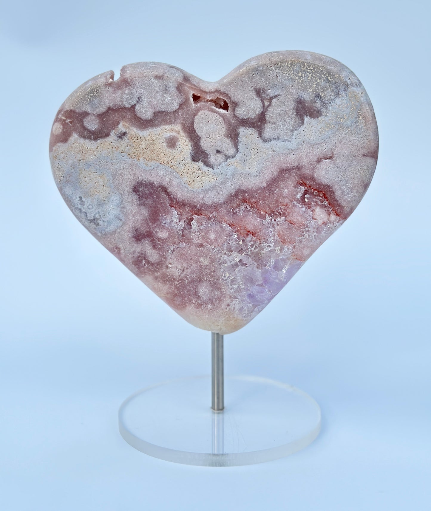 Pink Amethyst Heart