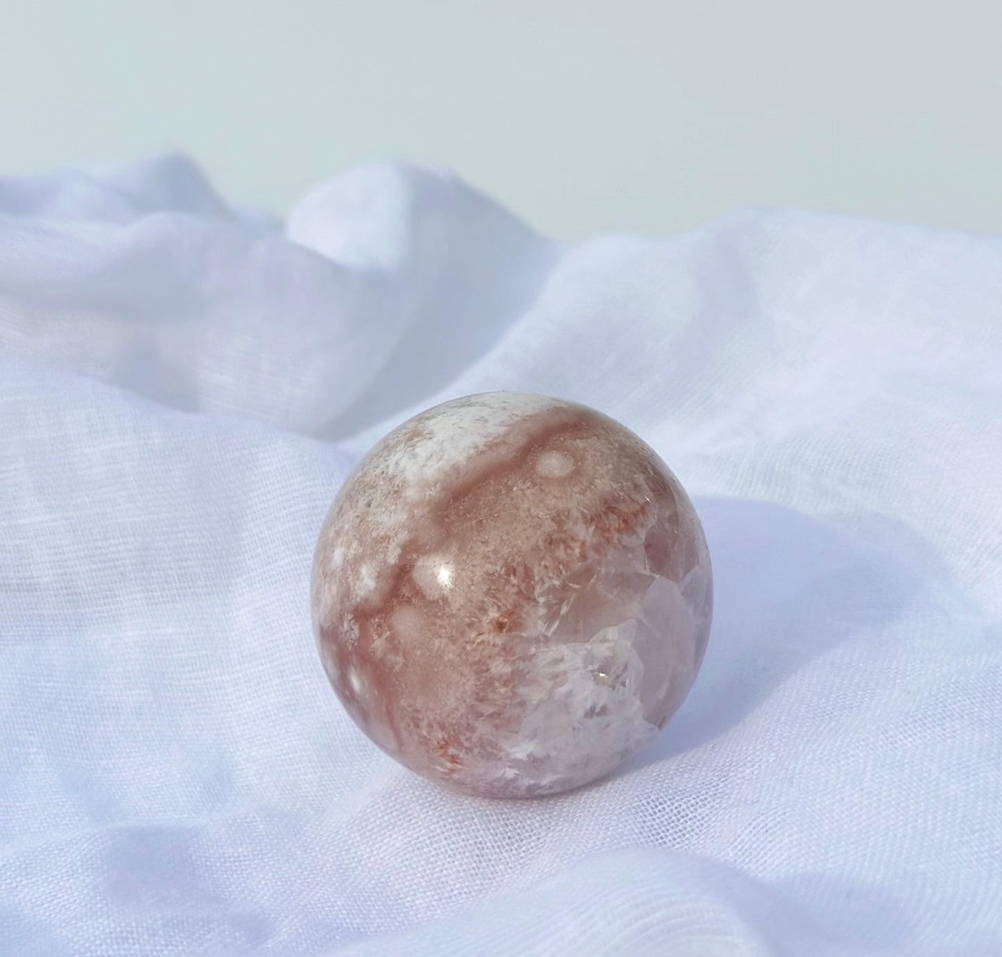 Pink Amethyst Flower Agate Sphere