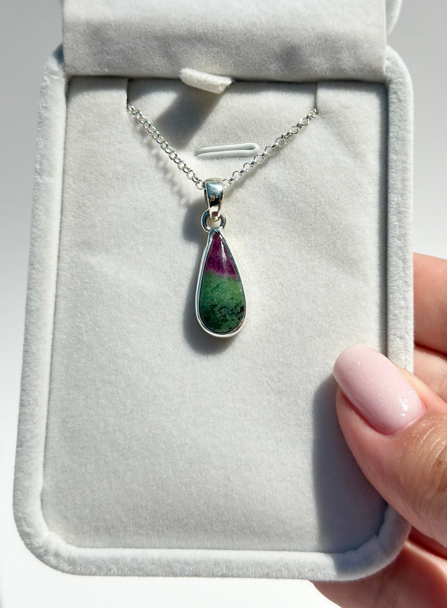 Ruby Zoisite Pendant