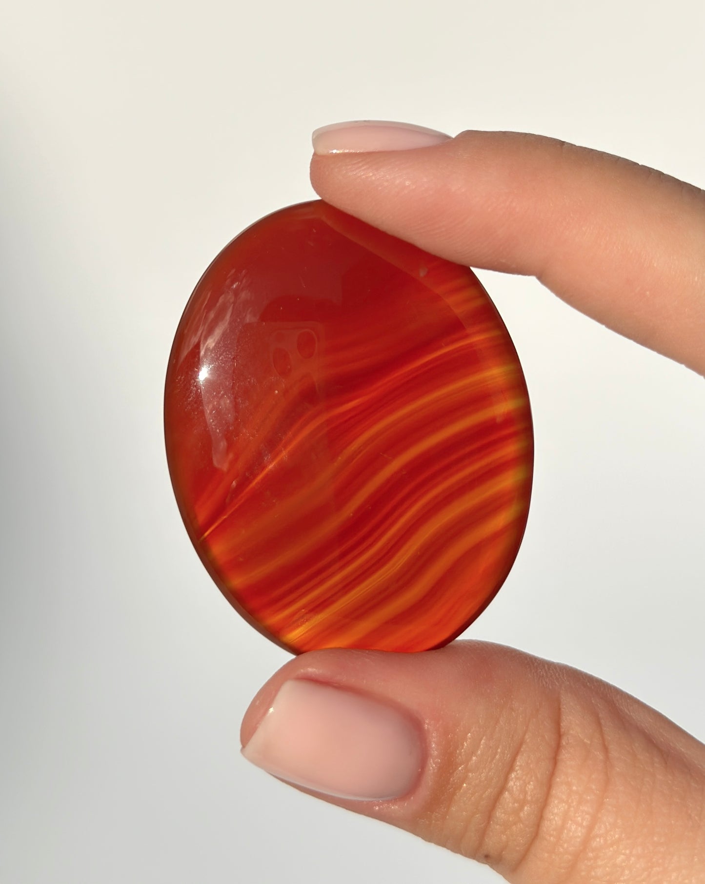 Carnelian Worry Stone