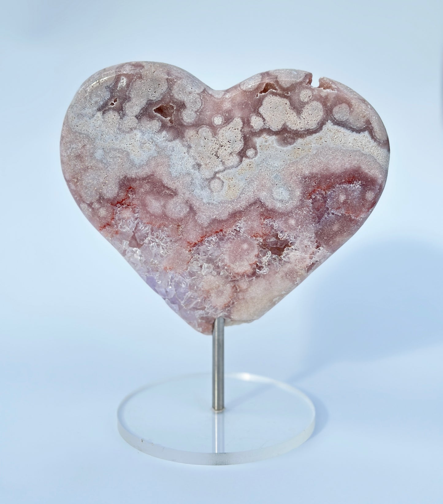 Pink Amethyst Heart