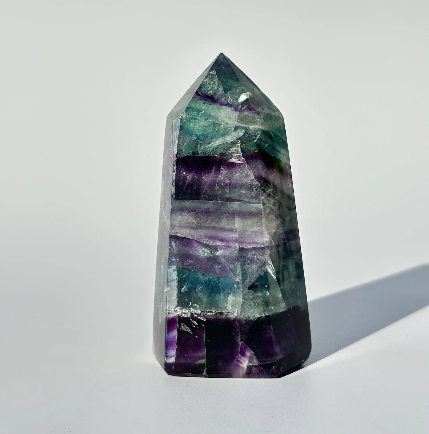 Rainbow Fluorite Point