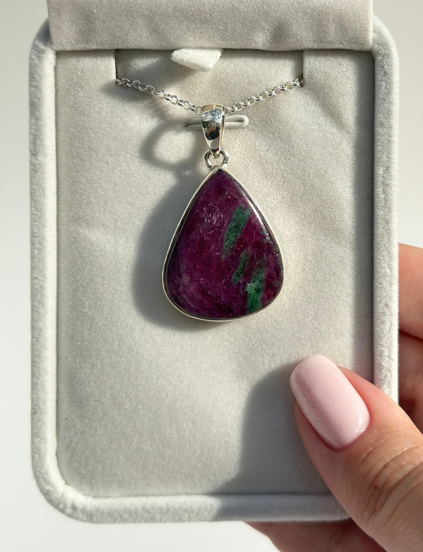 Ruby Zoisite Pendant