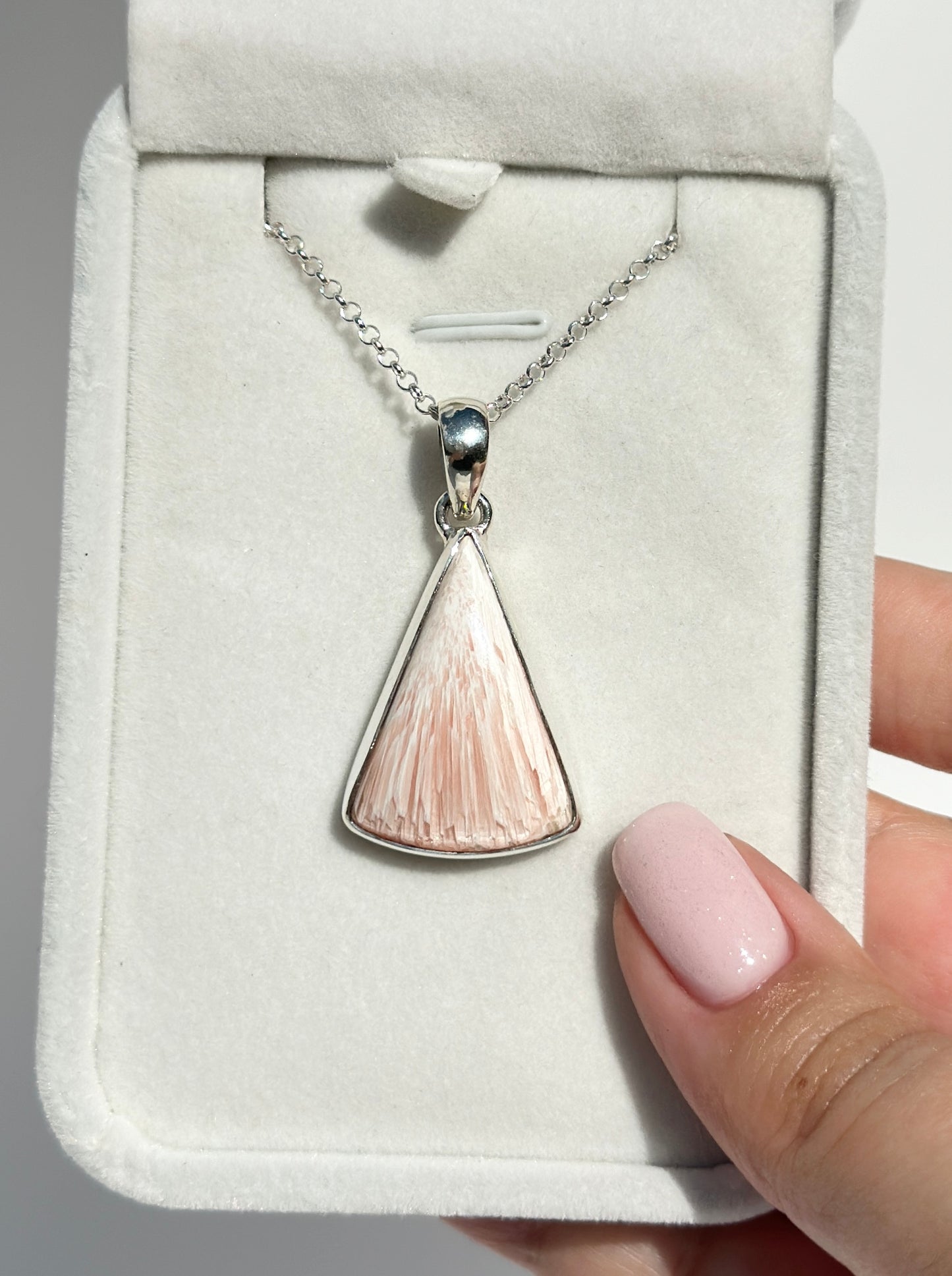 Pink Scolecite Pendant