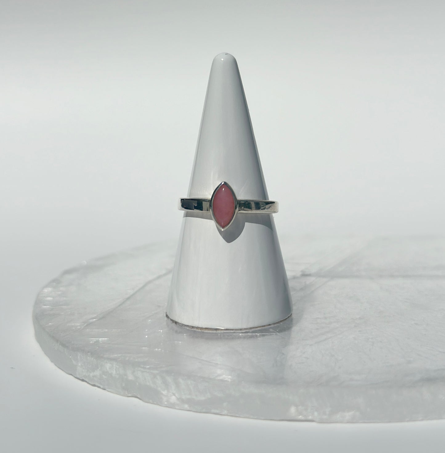 Marquise Pink Opal Ring - Various Sizes