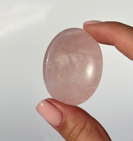 Rose Quartz Worry Stone