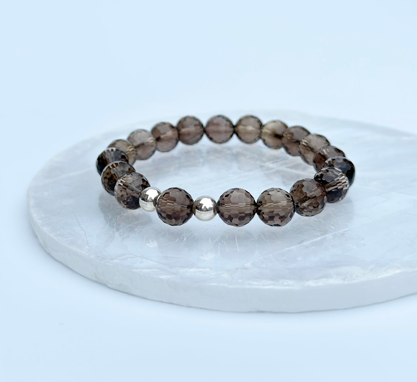 Faceted Smoky Quartz Bracelet