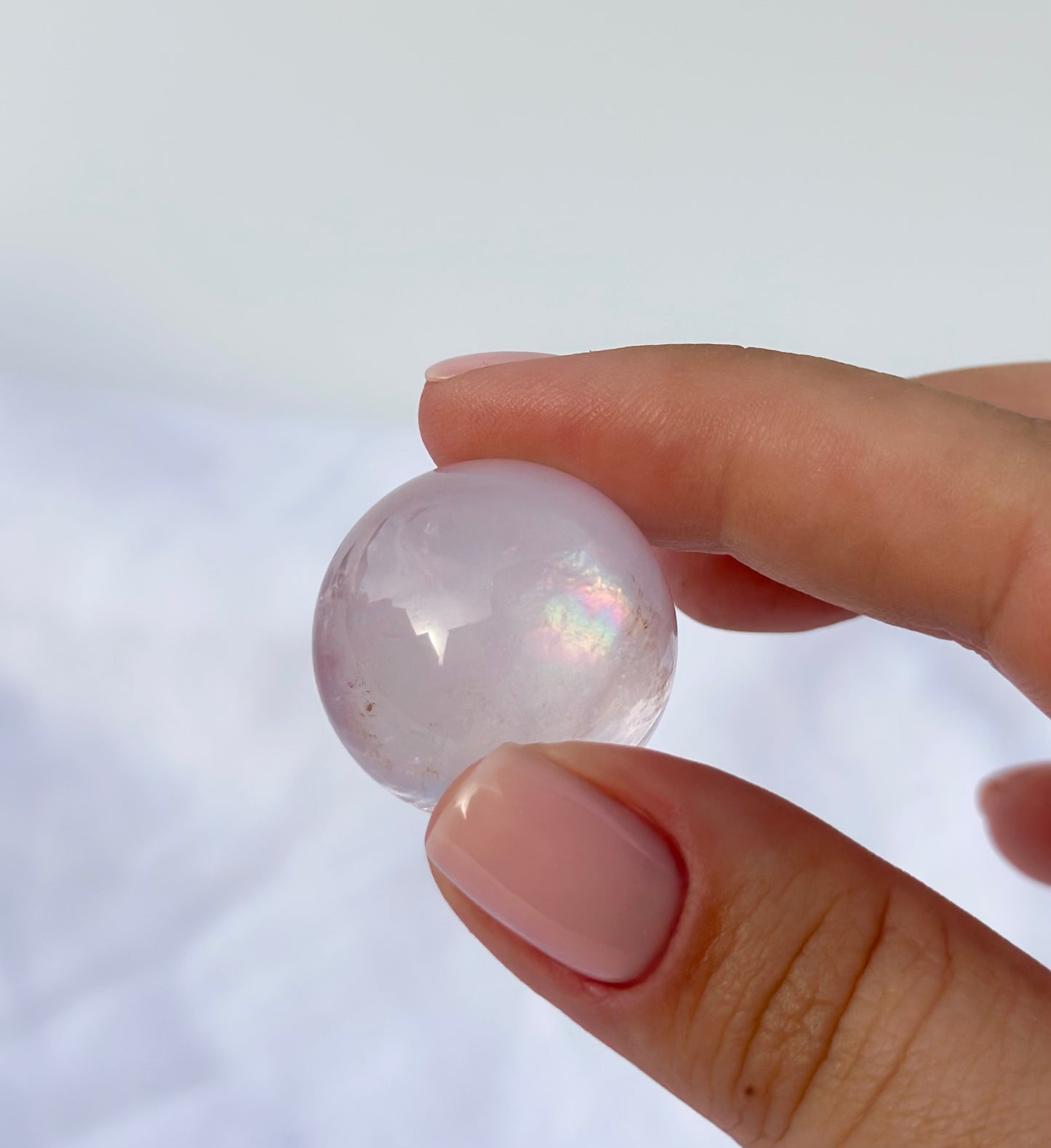 Jello Rose Quartz Mini Sphere