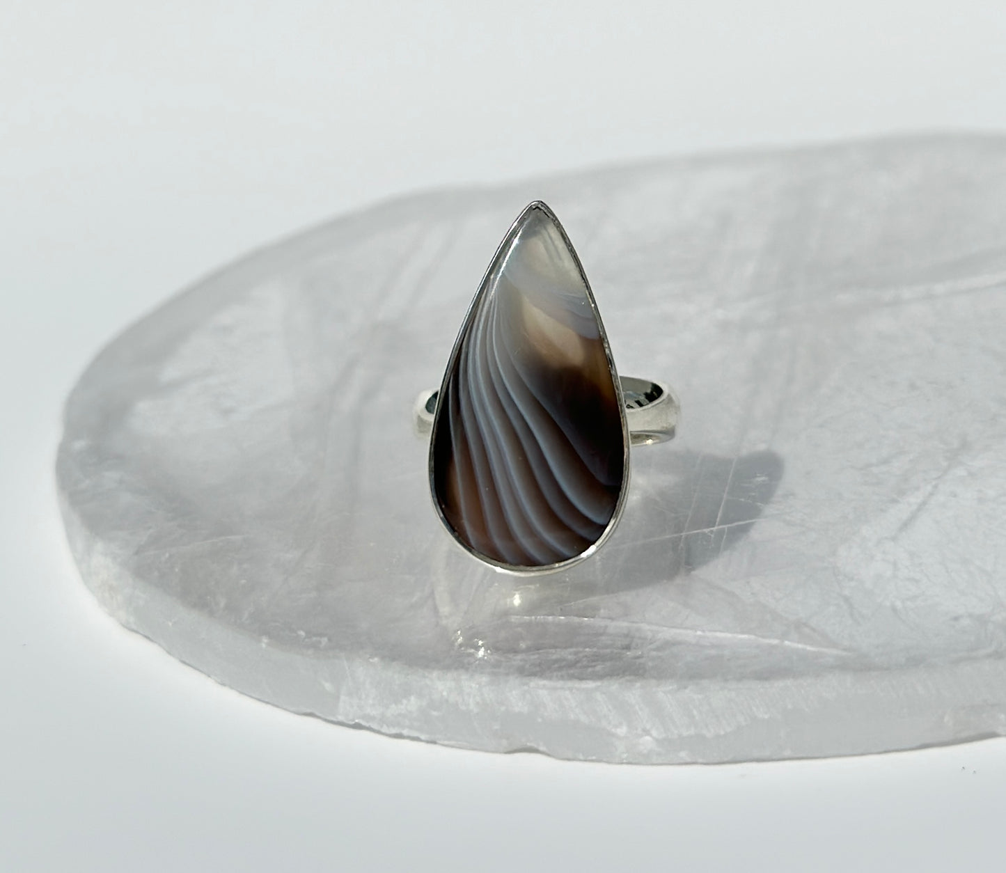 Botswana Agate Ring - Adjustable