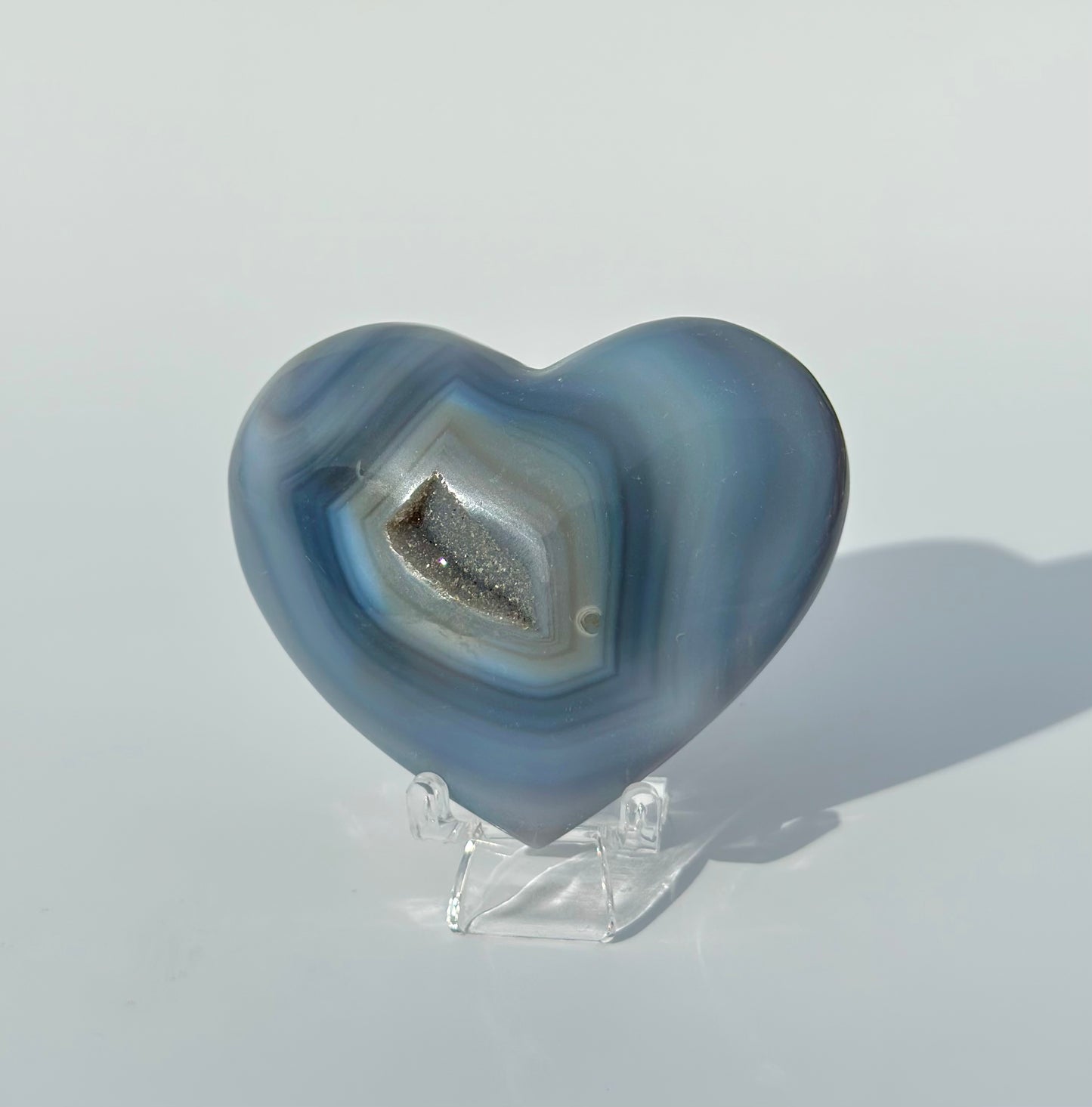 Druzy Agate Heart