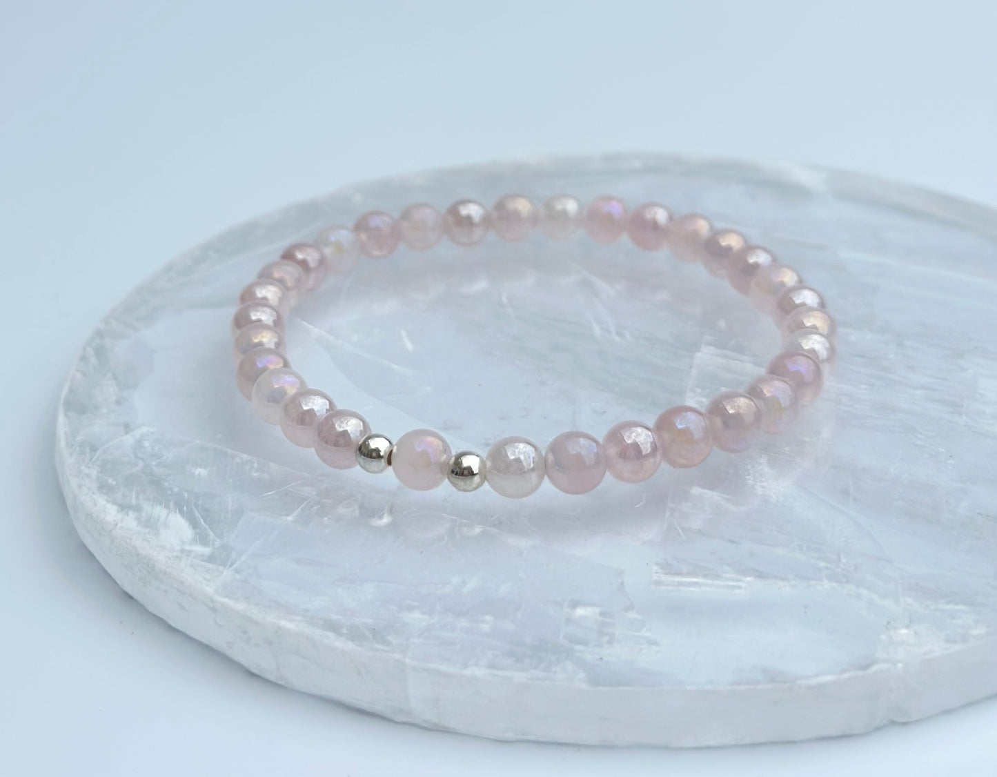 Aura Rose Quartz Bracelet