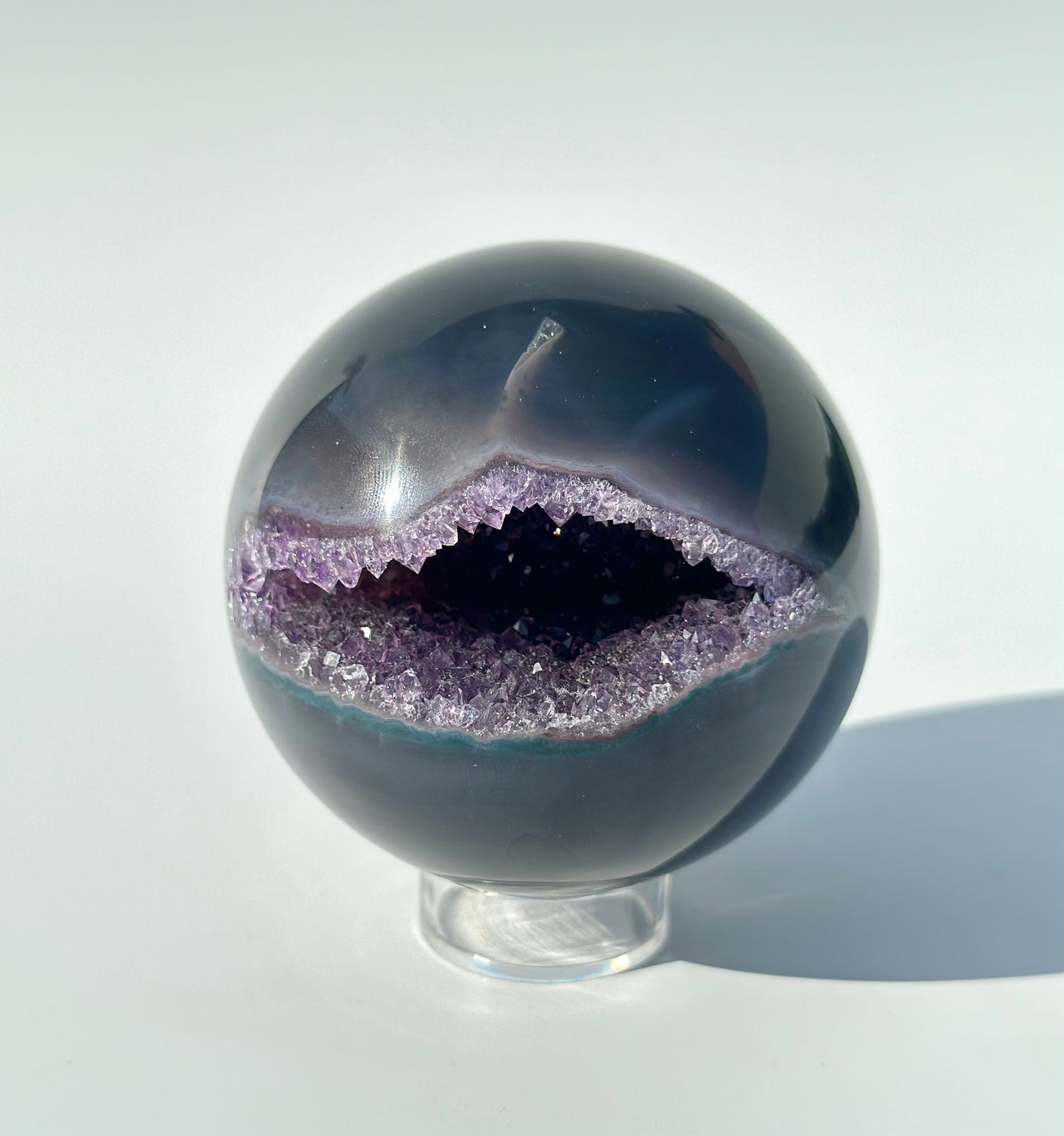 Druzy Amethyst Agate Sphere