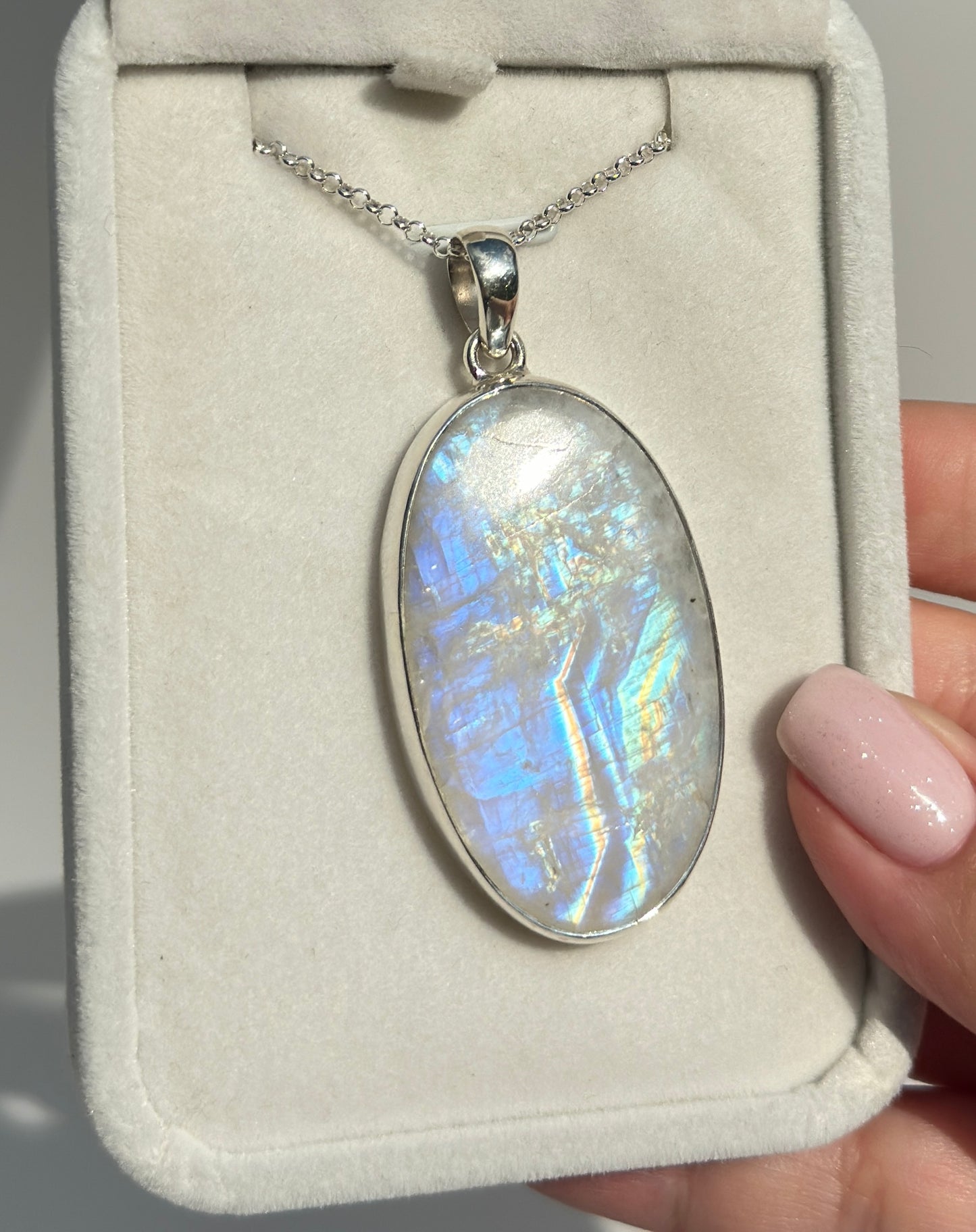 Rainbow Moonstone Pendant