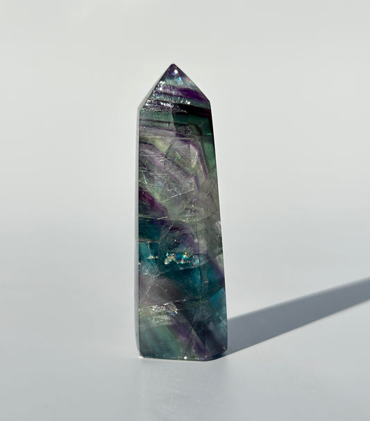 Rainbow Fluorite Point