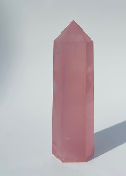 Gemmy Star Rose Quartz Point