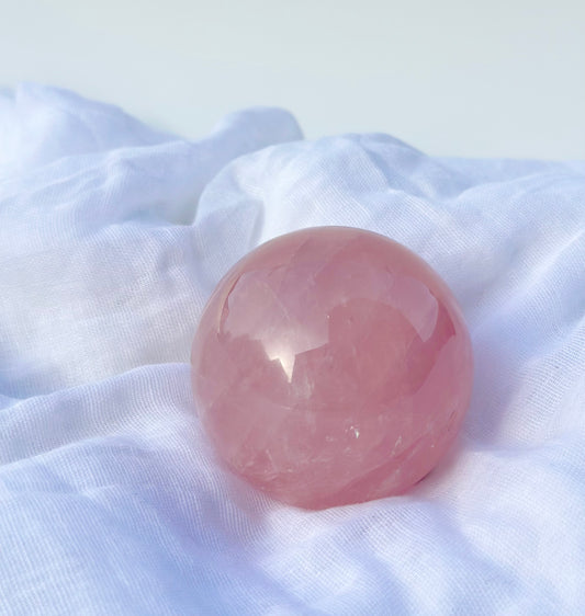 Star Rose Quartz Sphere