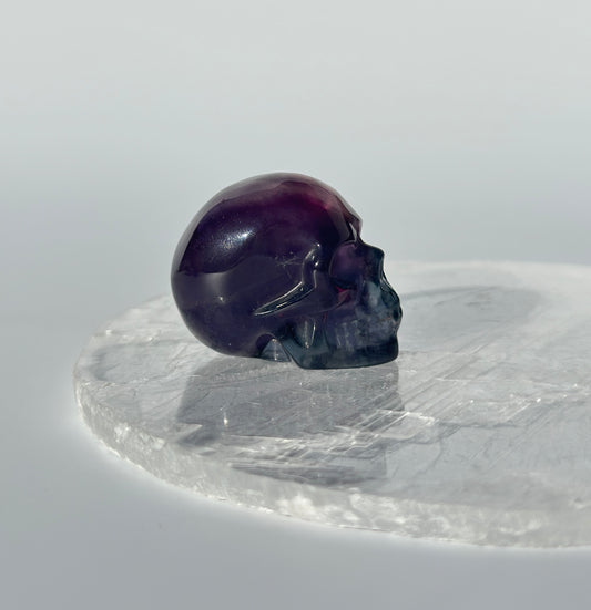 Rainbow Fluorite Skull